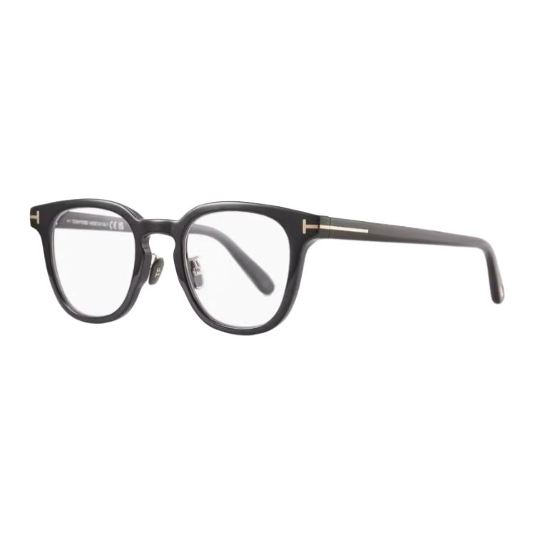 Tom Ford TF Logo Oval Acetate Optical Glasses Unisex Couple Style in Multiple Colors FT5922-K-B