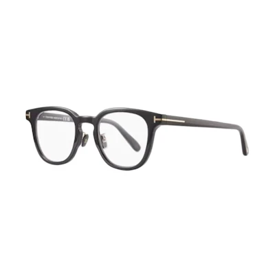 Tom Ford TF Logo Oval Acetate Optical Glasses Unisex Couple Style in Multiple Colors FT5922-K-B