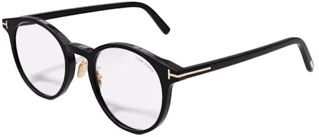 Tom Ford TF Logo Round Optical Frame Glasses Unisex Couple Design Multiple Colors. FT5996-K-B Tom Ford TF Logo Round Optical Frame Glasses Unisex Couple Design Multiple Colors. FT5996-K-B