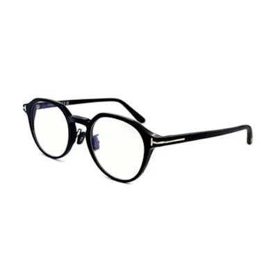 Tom Ford TF Logo Round Sunglasses Men Black TF5924DB001