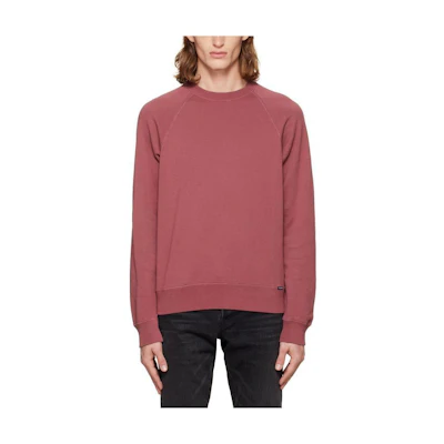 TOM FORD TF Loose Fit Crewneck Long Sleeve Sweatshirt Red BA265TFJ985-R45