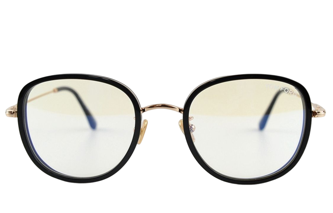 Tom Ford TF Minimalist Oval Optical Glasses Unisex Couples Frame with Acetate & Metal Design TF5746DB-001 圖 3