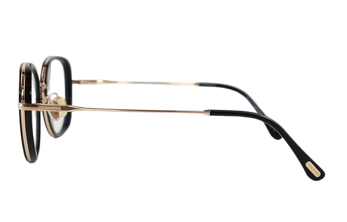 Tom Ford TF Minimalist Oval Optical Glasses Unisex Couples Frame with Acetate & Metal Design TF5746DB-001 圖 4