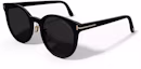 Buy Tom Ford TF Kacamata Hitam Logo Cermin Bulat Unisex Gaya Pasangan FT1134-K 01A
