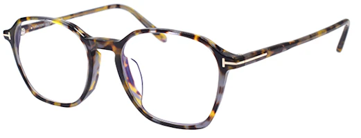 Tom Ford TF Multisided Acetate Optical Frame for Men in Tortoiseshell Color. TF5804-F-B-055 Tom Ford TF Multisided Acetate Optical Frame for Men in Tortoiseshell Color. TF5804-F-B-055
