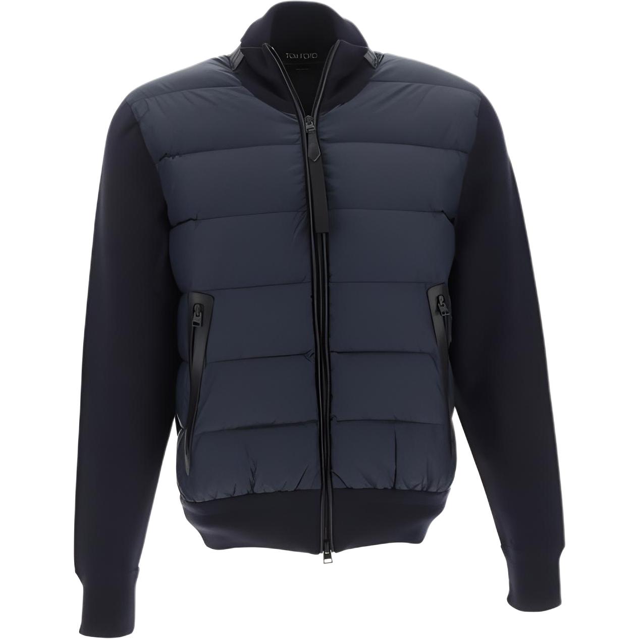 TOM FORD TF Navy Blue Long Sleeve Down Jacket Coat BAM2GTFKG53101