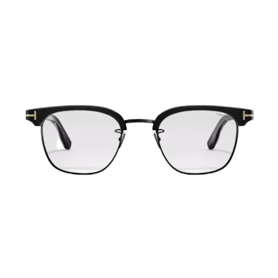 Tom Ford TF Oval Optical Glasses Frame Black/Yellow/Tortoiseshell Unisex Couples Style. FT5932-D-B
