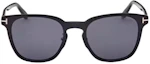 Shop Tom Ford Kacamata Oval Oversized Unisex Logo Huruf - Banyak Warna. FT1051-K