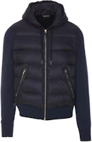 TOM FORD TF Patchwork Casual Hoodie Jacket Blue Mens KDY002YMW011HB785 TOM FORD TF Patchwork Casual Hoodie Jacket Blue Mens KDY002YMW011HB785