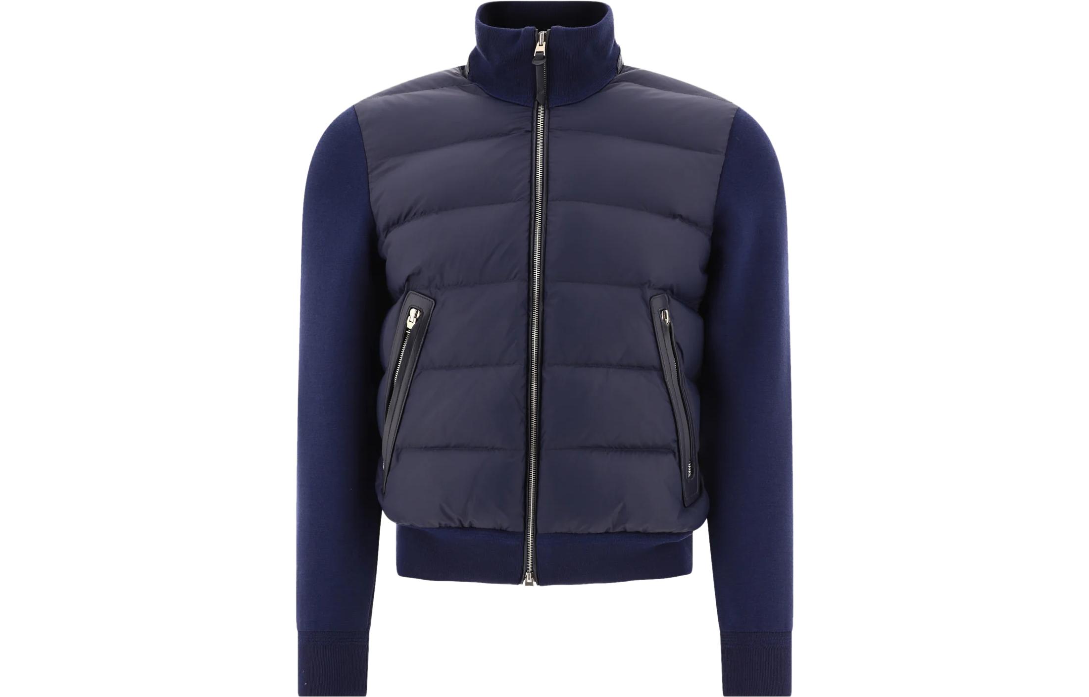 TOM FORD TF Patchwork Quilted High-Neck Down Jacket KZY001YMW011-HB785