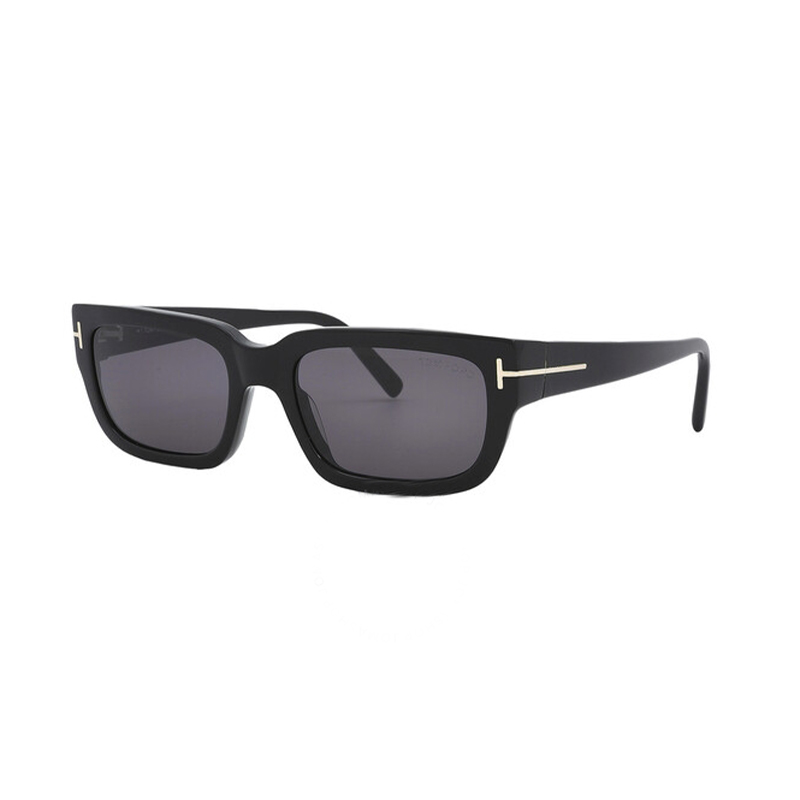 Tom Ford TF Plain Frame Rectangle Sunglasses Unisex Couple Style Black FT1075 01A 圖 3