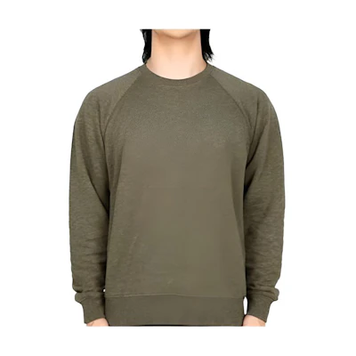 TOM FORD TF Plain Olive Green Crewneck Pullover Long-Sleeve Sweatshirt Men JCL002JMC004S23-FG511