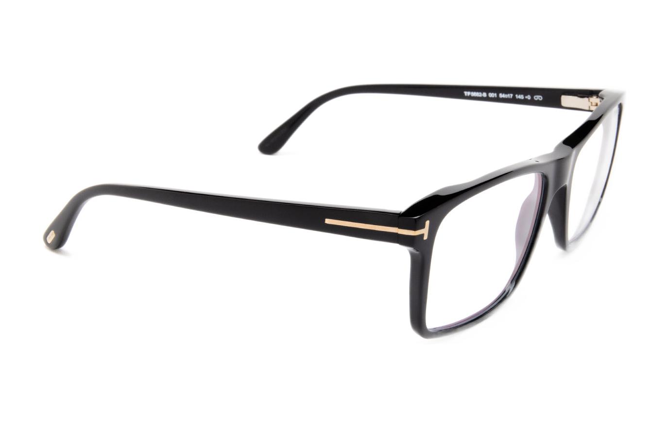 Tom Ford TF Polarized Lightweight Rectangular Optical Glasses Unisex Black FT5682B001 圖 3