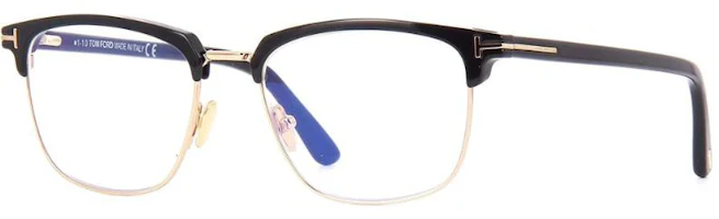 Tom Ford TF Rectangle Optical Glasses Black Unisex Couples Style with Logo Temples. FT5683B001 Tom Ford TF Rectangle Optical Glasses Black Unisex Couples Style with Logo Temples. FT5683B001