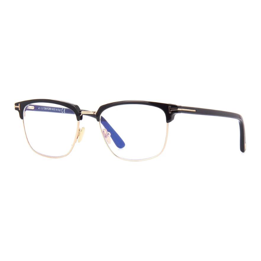 Tom Ford TF Rectangle Optical Glasses Black Unisex Couples Style with Logo Temples. FT5683B001 圖 2