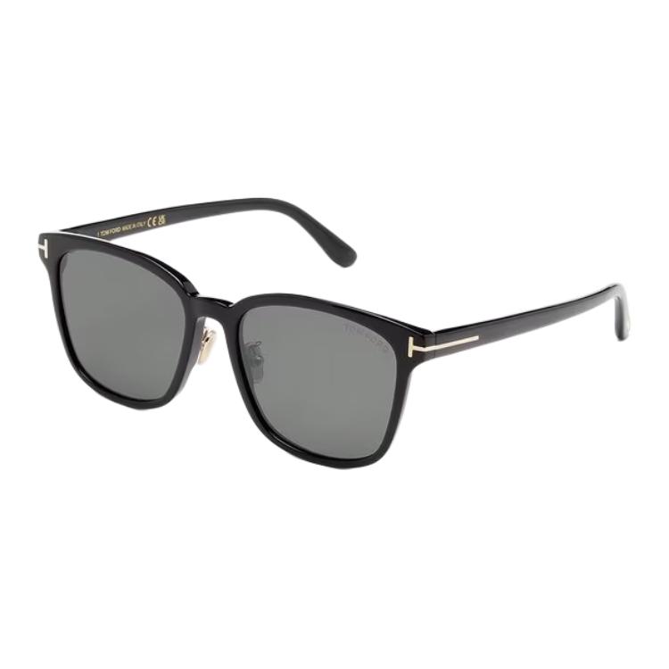 Tom Ford TF Rectangular Acetate Sunglasses Black Unisex Couple Style TF1130K5601C 圖 2