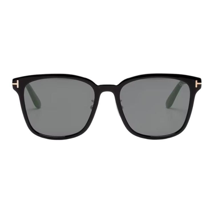 Tom Ford TF Rectangular Acetate Sunglasses Black Unisex Couple Style TF1130K5601C 圖 4