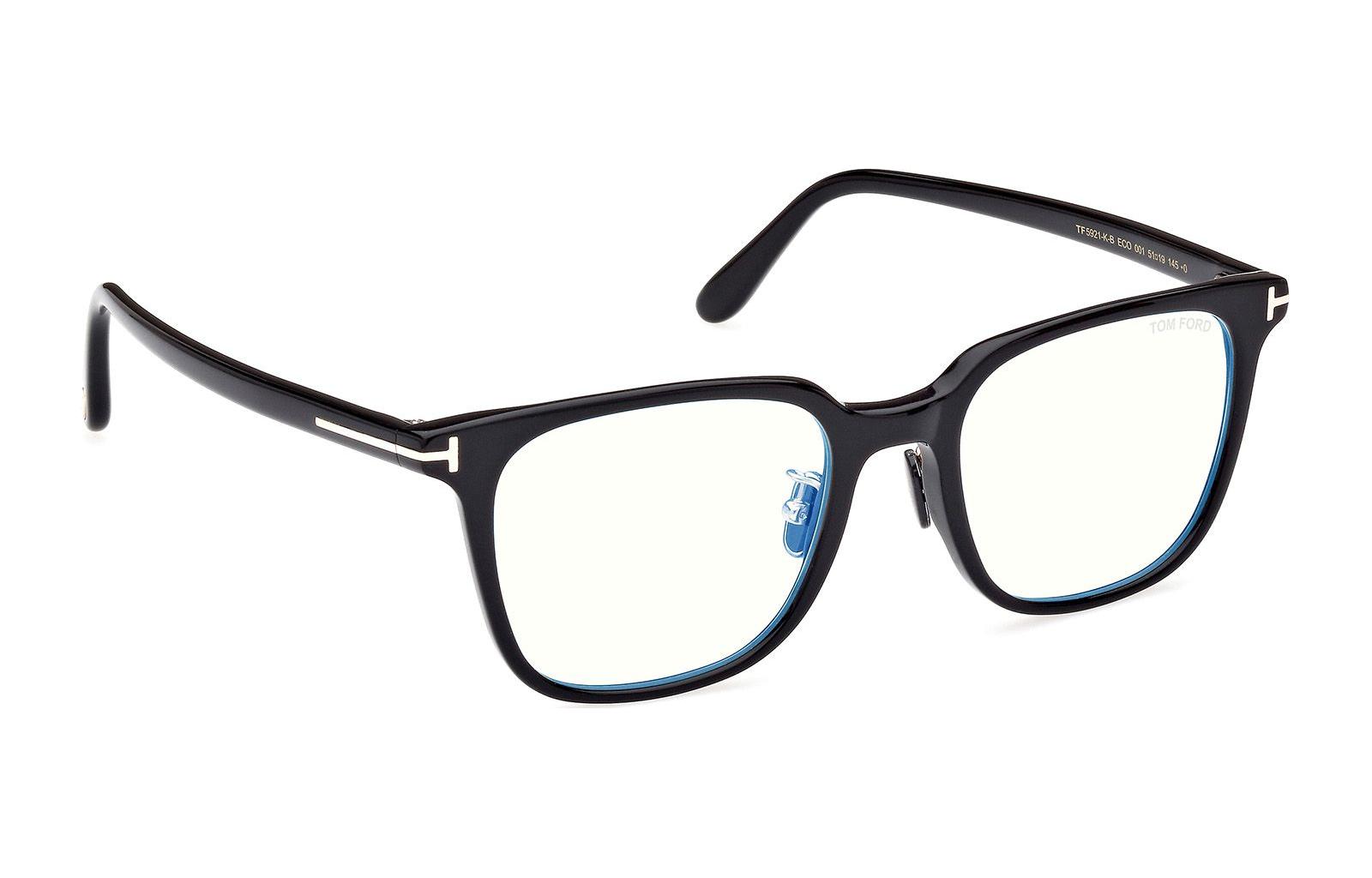 Tom Ford TF Rectangular Optical Glasses Black Unisex Couple Style Thin Frame FT5921-K-B 001 圖 4