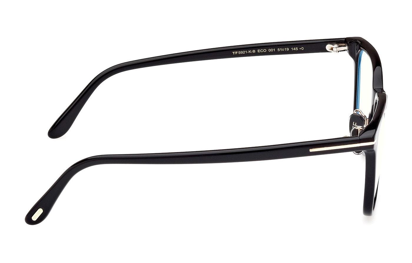 Tom Ford TF Rectangular Optical Glasses Black Unisex Couple Style Thin Frame FT5921-K-B 001 圖 5