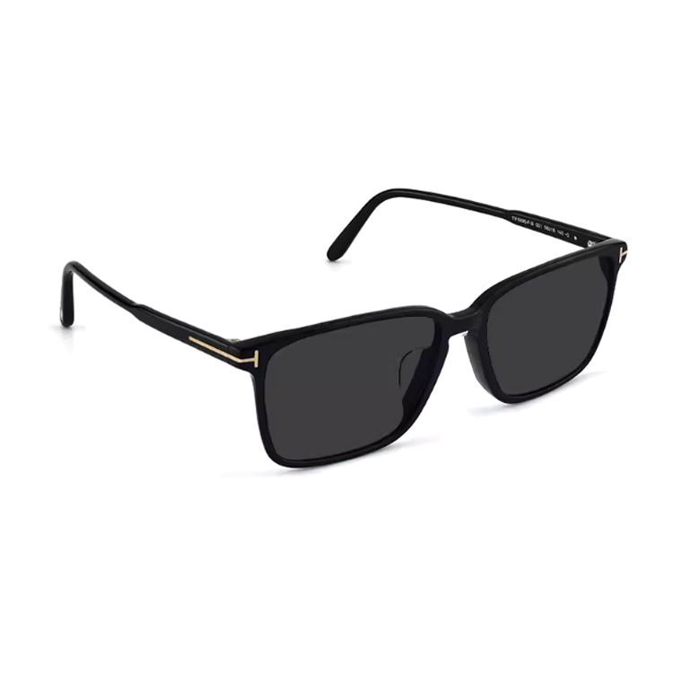 Tom Ford TF Rectangular Sunglasses Black Unisex Fashion Design Couple Style TF5696