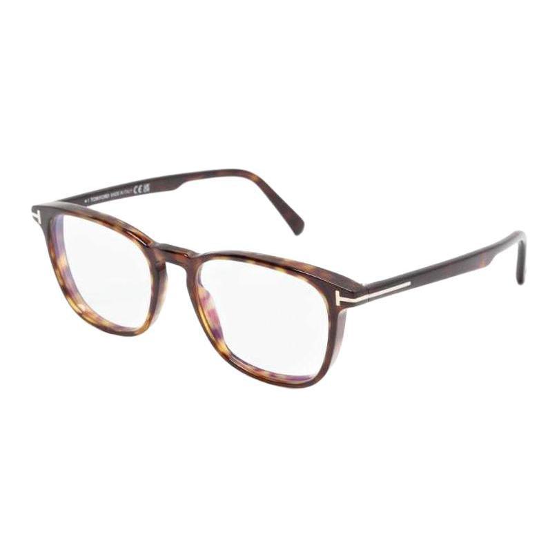 Tom Ford TF Rectangular Tortoiseshell Acetate Optical Glasses for Men TF5960B