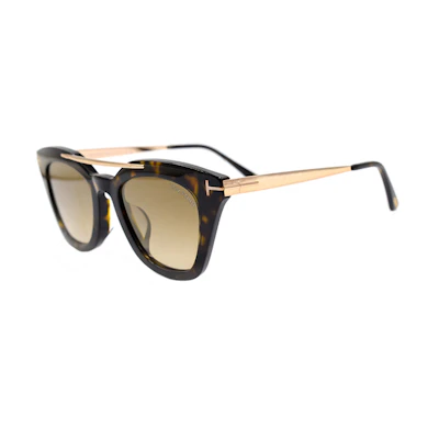 Tom Ford TF Sleek Modern Aviator Sunglasses FT0575-F Unisex Couples' Style. TF575-F-52G