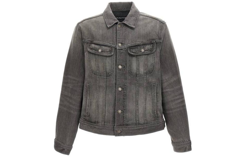 TOM FORD TF Slim Fit Single-Breasted Long Sleeve Blazer Jacket Light Brown DJI001DMC036S24IG014