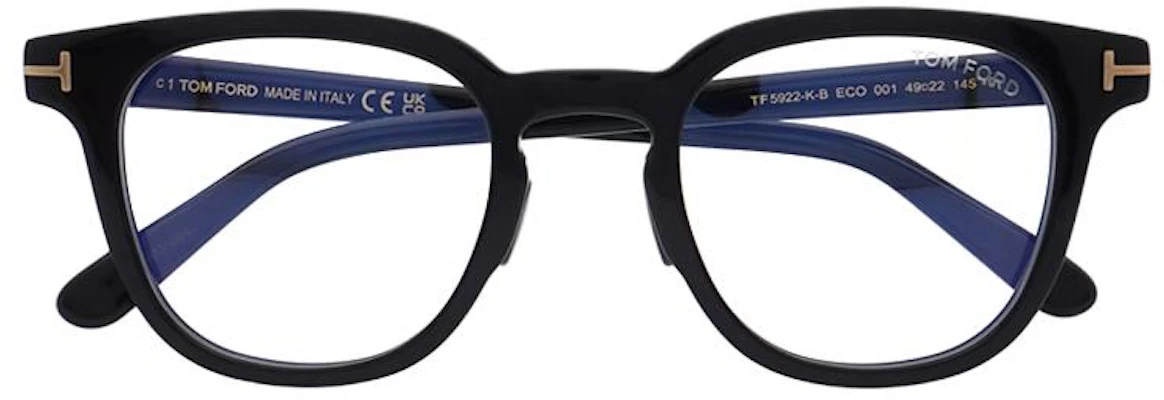 湯姆福特 TF 黑色不規則光學眼鏡框 情侶款男女適用 TF5922-K-B ECO 001 Shop 湯姆福特 TF 黑色不規則光學眼鏡框 情侶款男女適用 TF5922-K-B ECO 001