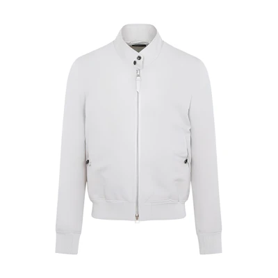 TOM FORD TF Solid Color High Collar Zipper Jacket Men OBG001FMC003S23JB400