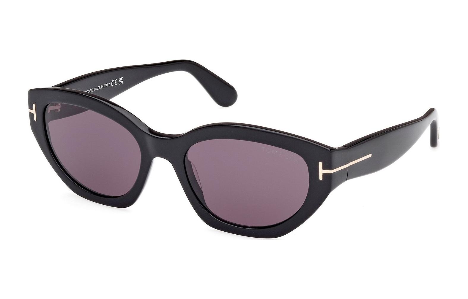 Tom Ford TF Solid Color Irregular Sunglasses Black Unisex Trendy Couple Style. FT1086 01A 圖 2