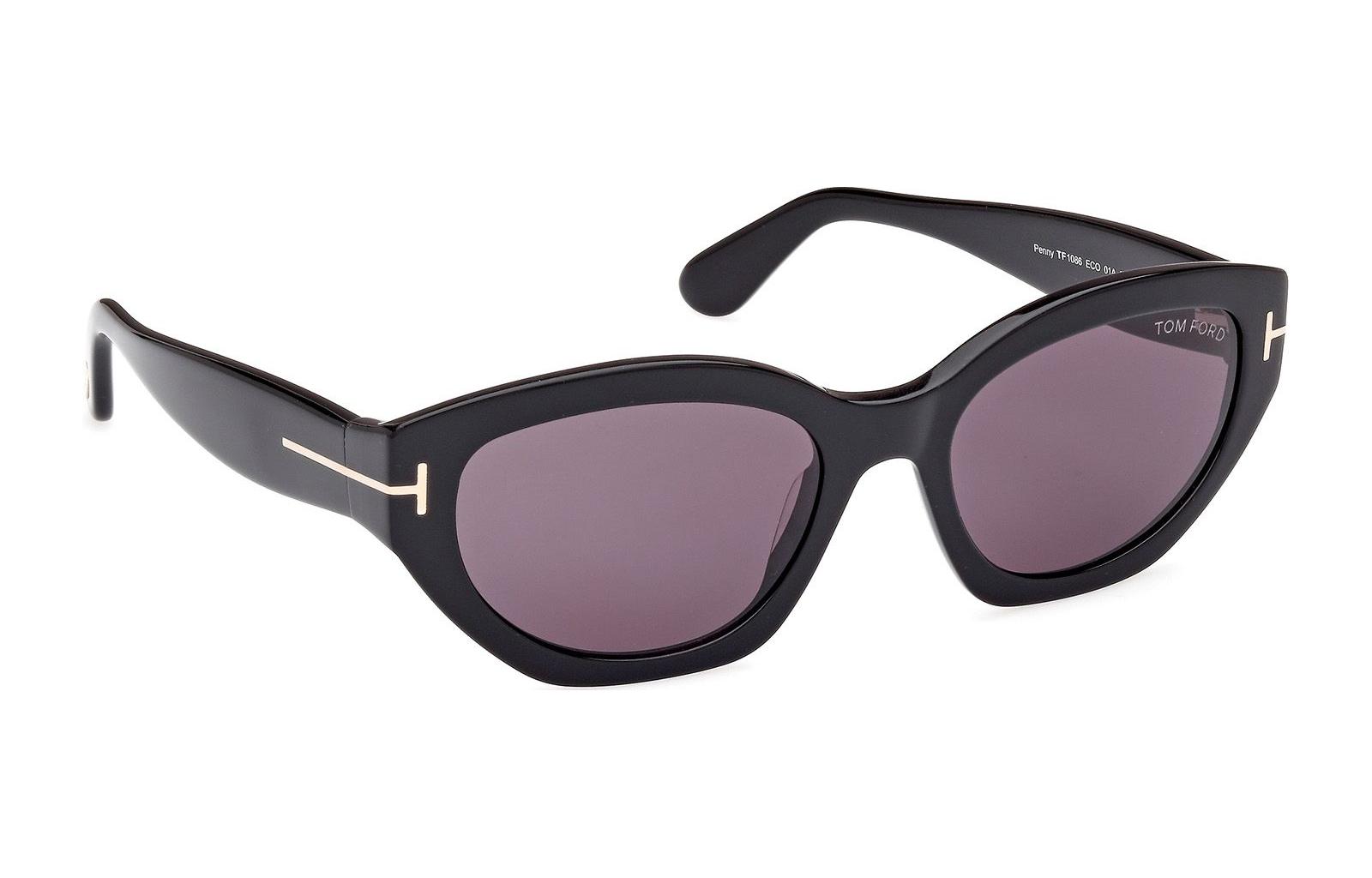 Tom Ford TF Solid Color Irregular Sunglasses Black Unisex Trendy Couple Style. FT1086 01A 圖 4