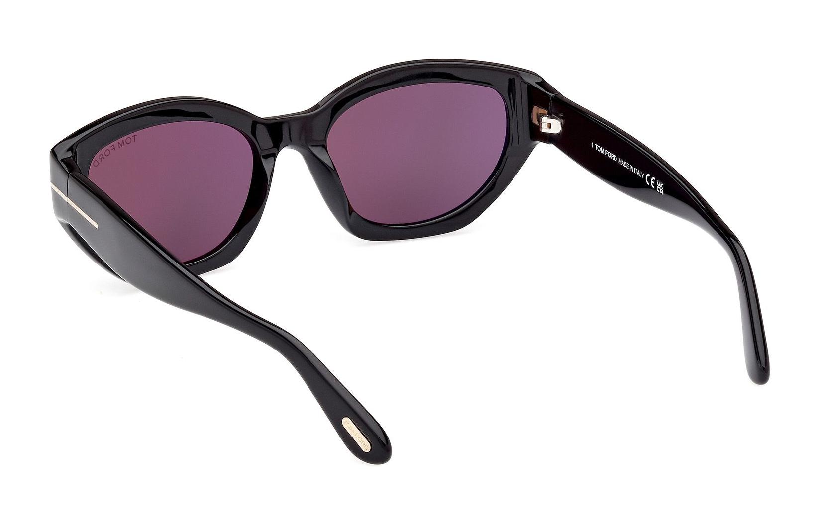 Tom Ford TF Solid Color Irregular Sunglasses Black Unisex Trendy Couple Style. FT1086 01A 圖 6