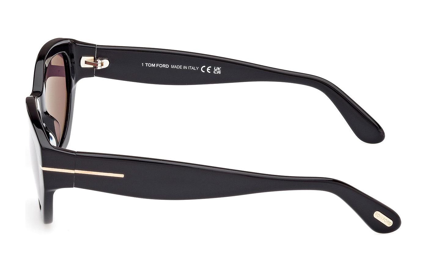 Tom Ford TF Solid Color Irregular Sunglasses Black Unisex Trendy Couple Style. FT1086 01A 圖 8