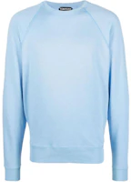 TOM FORD TF Solid Color Pullover Sports Hoodie Blue JCL002JMC014F23-HB208 TOM FORD TF Solid Color Pullover Sports Hoodie Blue JCL002JMC014F23-HB208