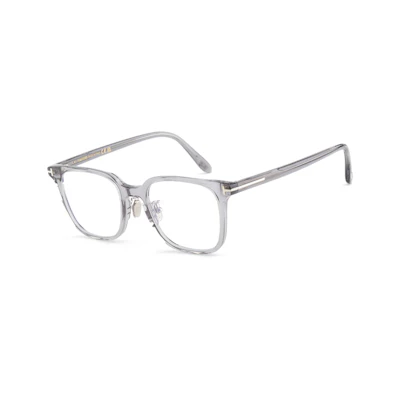 Tom Ford TF Solid Color Square Optical Eyeglasses Frame Unisex Couples Grey TF5921-K-B-020-51
