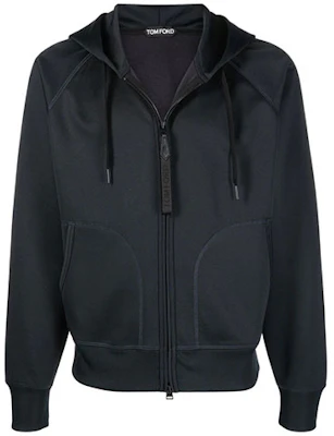 TOM FORD TF Hoodie Berzip Lengan Panjang Warna Solid BZ282-TFJ213-K09 Buy TOM FORD TF Hoodie Berzip Lengan Panjang Warna Solid BZ282-TFJ213-K09