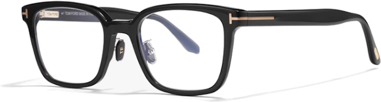 Tom Ford TF Solid Design Rectangular Optical Glasses Unisex Black Frame. FT5859-D-B-001 Tom Ford TF Solid Design Rectangular Optical Glasses Unisex Black Frame. FT5859-D-B-001