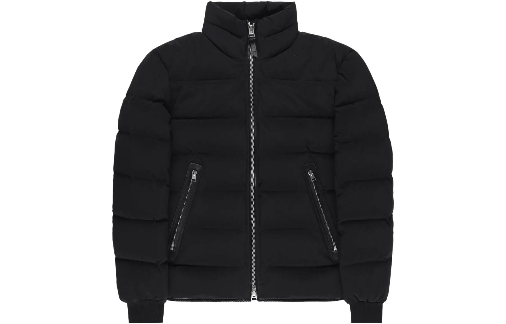 TOM FORD TF Solid High Neck Long Sleeve Jacket Black OBD001FMP001S23LB999