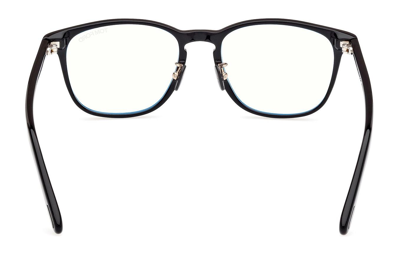 Details for Tom Ford TF Kacamata Optical Persegi Hitam Unisex Gaya Pasangan Logo Solid FT5918-D-B 001