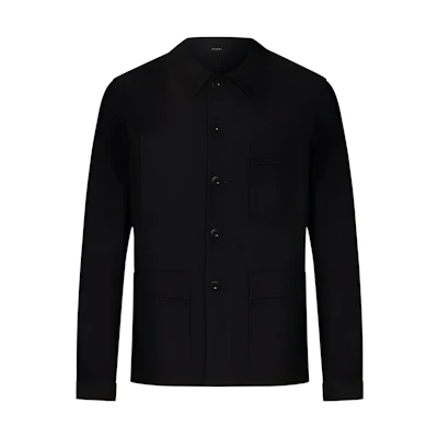 TOM FORD TF SS22 Black Cotton Long-Sleeve Jacket BZ028-TFO515-K09