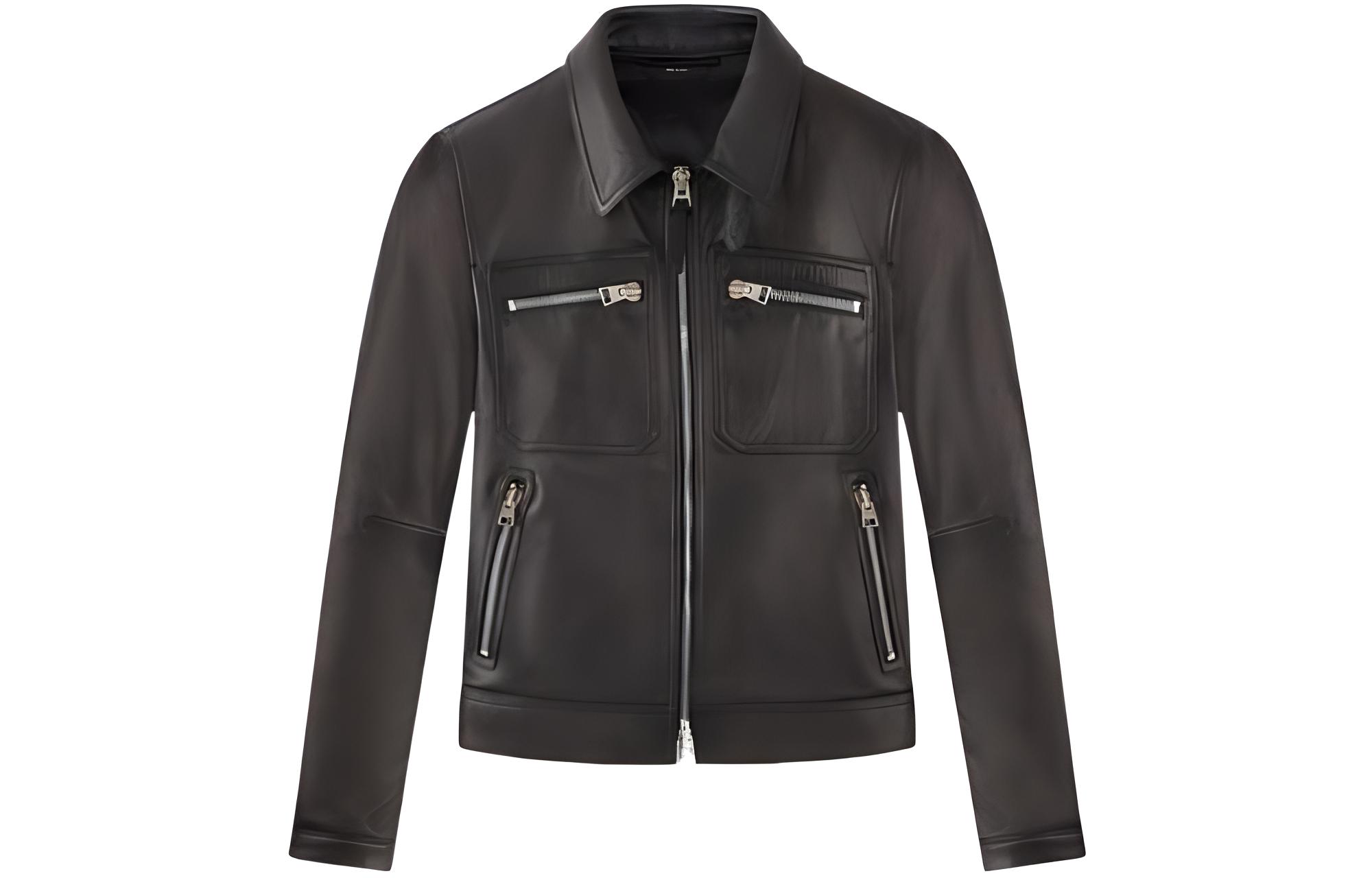 TOM FORD TF SS22 Black Multi-Pocket Long-Sleeve Jacket TFL855-BZ451-K09