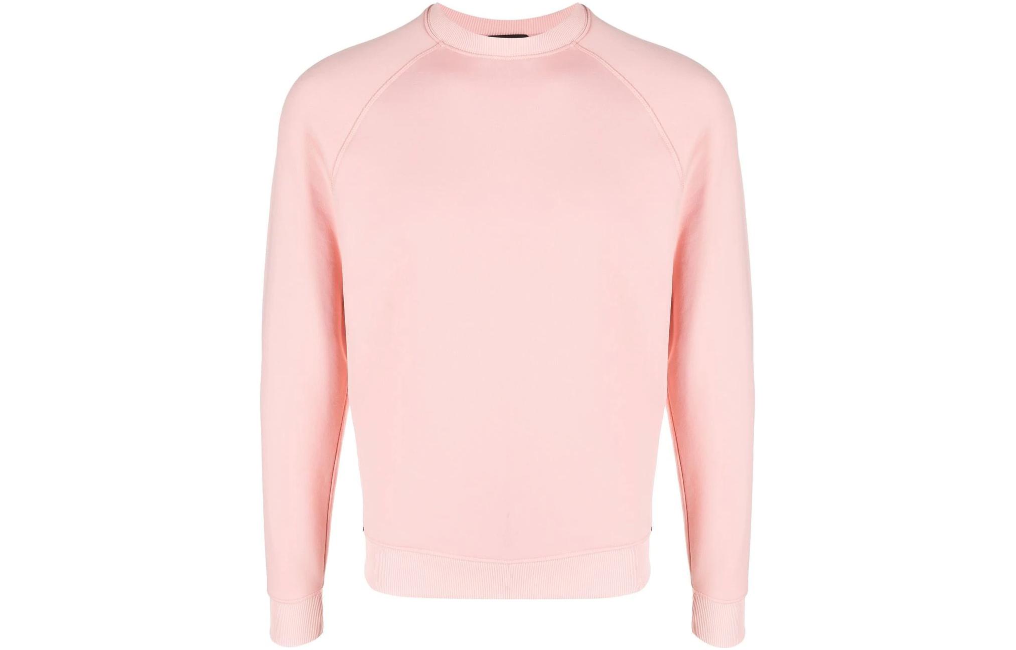 TOM FORD TF SS22 Solid Color Pink Pullover Sweatshirt Men’s Long Sleeve BZ299TFJ270-P02
