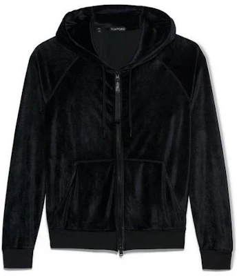 TOM FORD TF SS22 絲絨套頭連帽外套 黑色 TFJ265BZ205-K09 Buy TOM FORD TF SS22 絲絨套頭連帽外套 黑色 TFJ265BZ205-K09