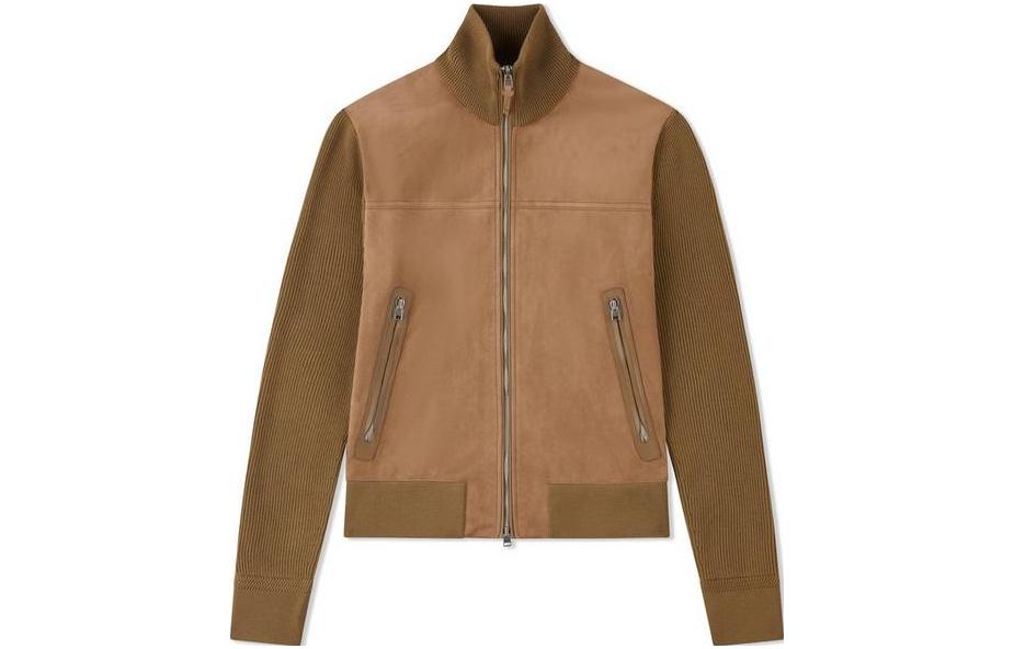 TOM FORD TF SS23 Multi-Zip Colorblock Jacket Men’s Brown KZF001YMW013S23KB090