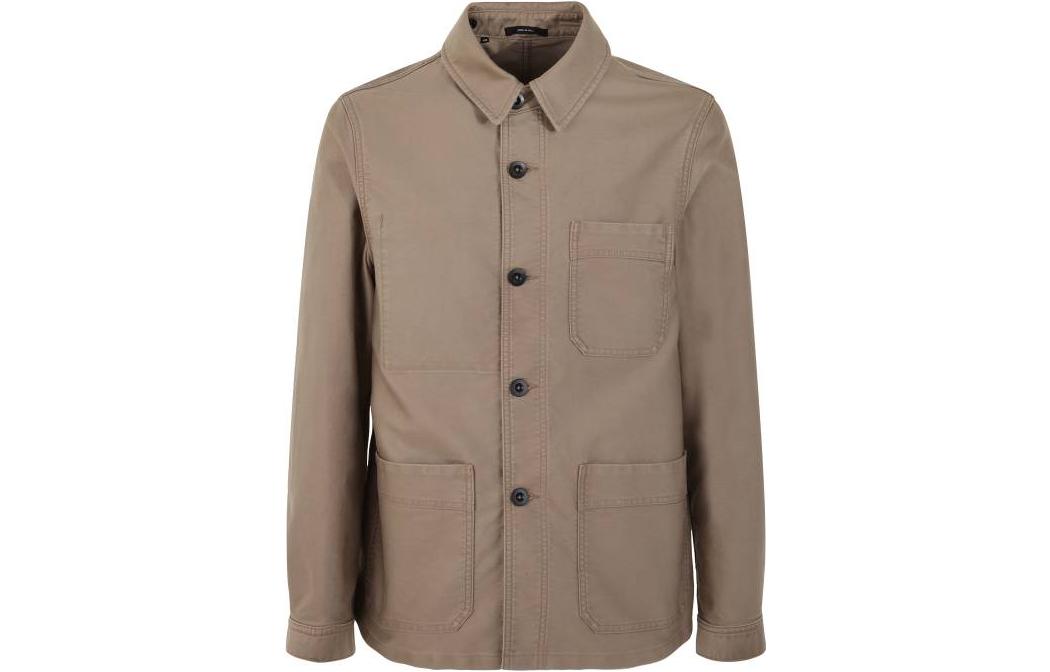 TOM FORD TF SS23 Solid Color Single-Breasted Collared Jacket JS002FMC010S23FG510
