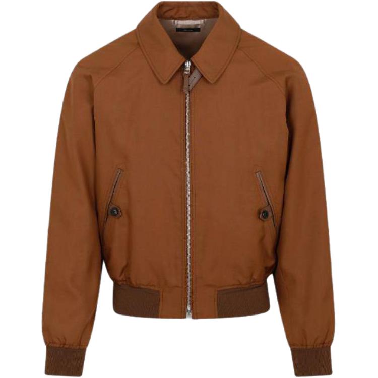 TOM FORD TF SS23 Solid Color Zip-Up Loose Fit Long Sleeve Jacket - OBS005 FMS005S23 KB280