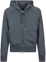 TOM FORD TF SS23 Solid Color Zip Hoodie Bright Blue Long Sleeve JDL001JMC006S23HB722 TOM FORD TF SS23 Solid Color Zip Hoodie Bright Blue Long Sleeve JDL001JMC006S23HB722