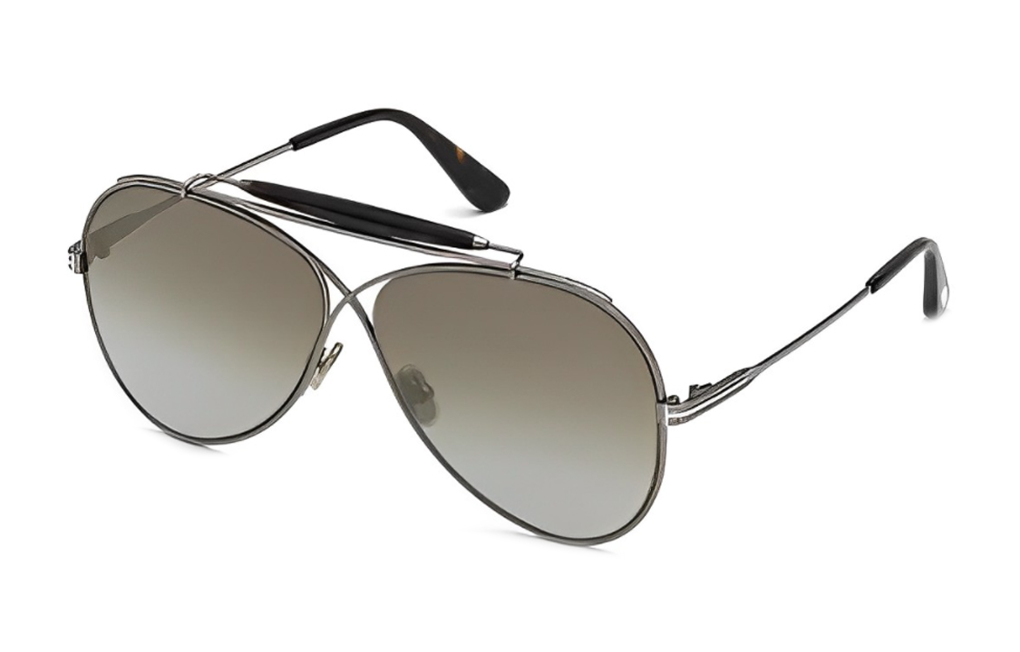 Tom Ford TF Stylish Alloy Aviator Sunglasses for Men - Gray FT081808G 圖 2