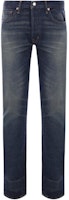 Tom Ford TF Washed Button-Fly Mid-Rise Straight Jeans Men’s Deep Blue. DPS001DMC035S24-HB523 Tom Ford TF Washed Button-Fly Mid-Rise Straight Jeans Men’s Deep Blue. DPS001DMC035S24-HB523