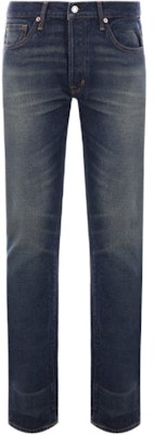 トムフォード TF ウォッシュド ボタンフライ ミッドライズ ストレートジーンズ メンズ ディープブルー DPS001DMC035S24-HB523 Order トムフォード TF ウォッシュド ボタンフライ ミッドライズ ストレートジーンズ メンズ ディープブルー DPS001DMC035S24-HB523